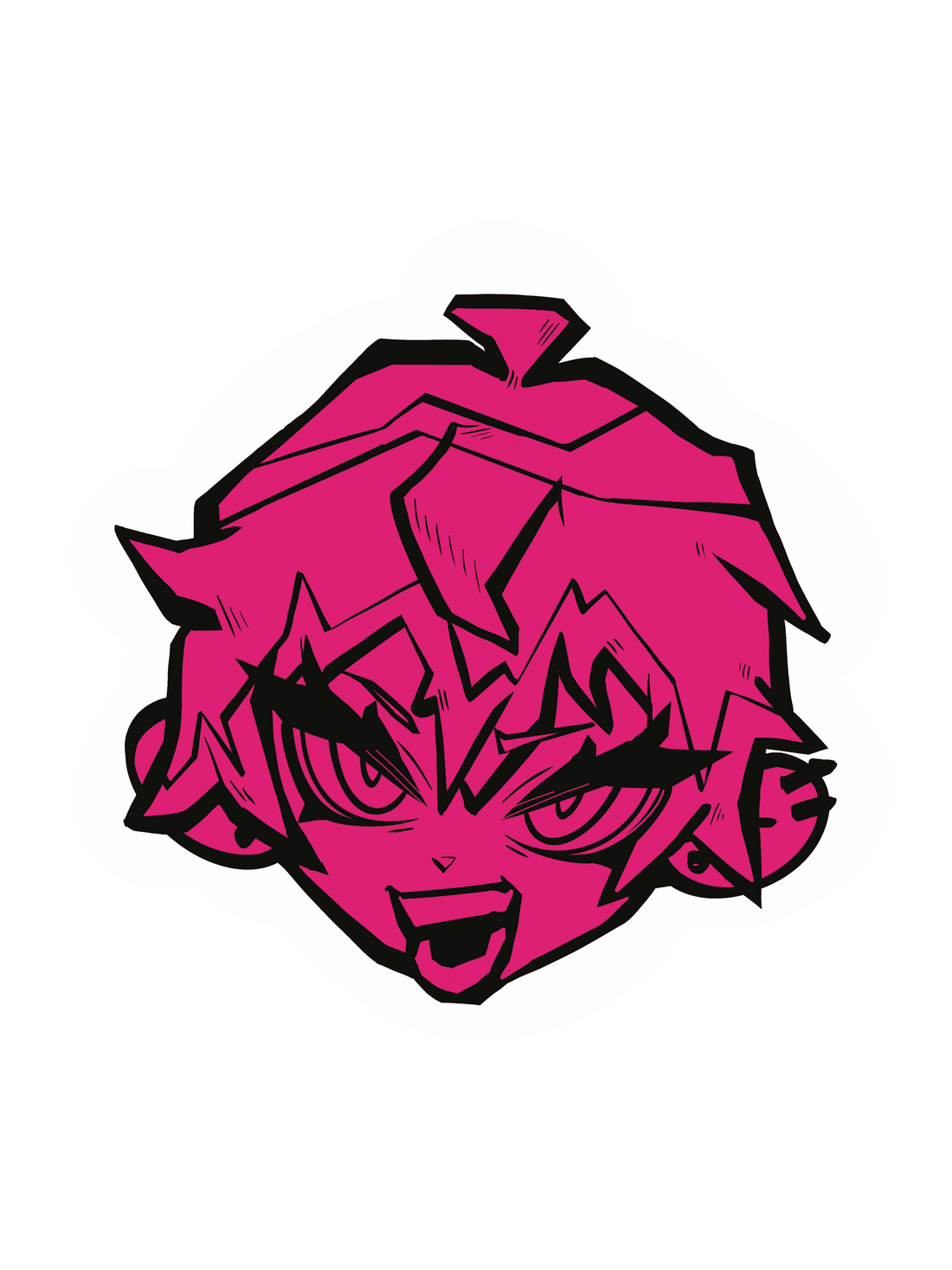 Naoya Zenin holographic sticker with shine finish.
